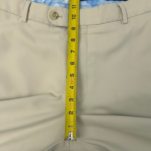 Peter Millar Pants Mens 35 Tan/Navy Performance Stretch Golf Chino Lot of 2